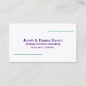 Twee Namen Aangepaste QR Visitekaartje (Voorkant)