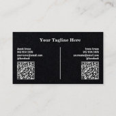 Twee Namen Aangepaste QR Visitekaartje (Achterkant)