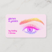 Twee namen Brows Lashes Tech Visitekaartje (Voorkant)