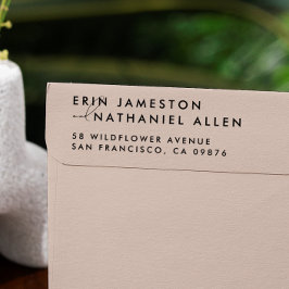 Twee namen & handschrift modern retouradres  zelfinktende stempel