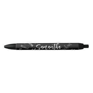 Twee namen koppel monogram zwart grijs wit zwarte inkt pen