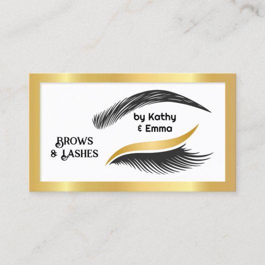 Twee namen Lashes Brows Tech QR Visitekaartje (Voorkant)