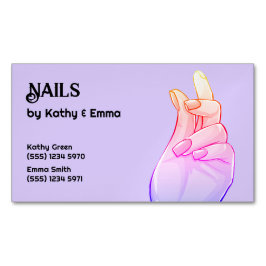 Twee namen Manicure Nails Magnetisch Visitekaartje