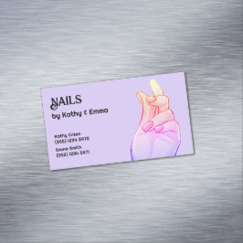 Twee namen Manicure Nails Magnetisch Visitekaartje