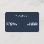 Twee Namen Manicure Navy Visitekaartje (Achterkant)