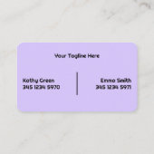 Twee namen Manicure Visitekaartje (Achterkant)