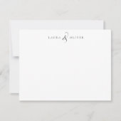 Twee namen Modern Minimalistisch Koppel Stationery Notitiekaartje (Voorkant)