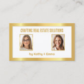 Twee namen onroerend goed visitekaartje (Voorkant)