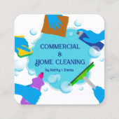 Twee Namen Schoonmakende Visitekaartje (Voorkant)