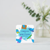 Twee Namen Schoonmakende Visitekaartje (Staand voorkant)