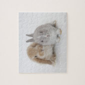 Twee Nederlandse Dwarf- en Holland Lop Bunnies Legpuzzel (Verticaal)