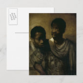 Twee Negroes, 1661 Briefkaart (Voorkant / Achterkant)