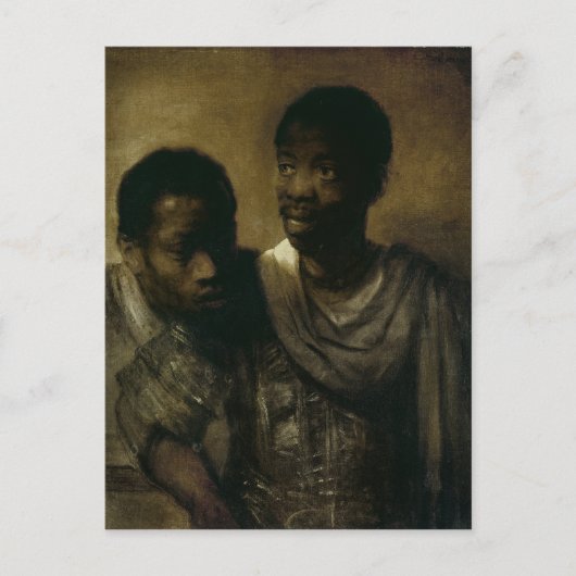 Twee Negroes, 1661 Briefkaart (Voorkant)