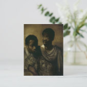 Twee Negroes, 1661 Briefkaart (Staand voorkant)