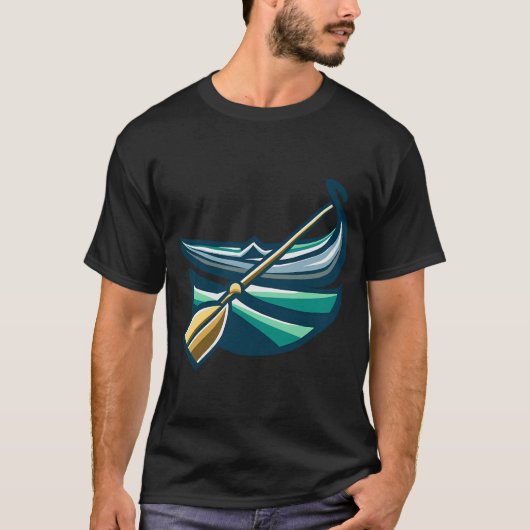 Twee neven roeien t-shirt (Voorkant)