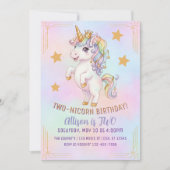 TWEE-nicorn, 2e verjaardag Kaart (Voorkant)
