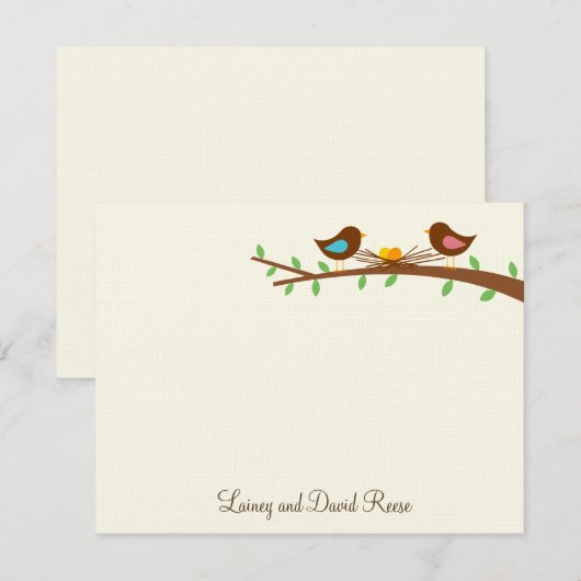 Twee nieuwe eitjes flat bedankt (Voorkant / Achterkant)