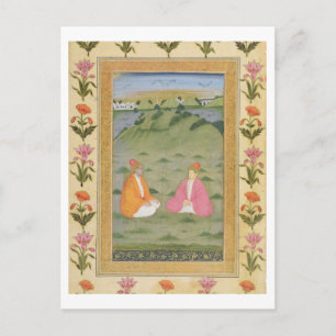 Twee nobels in een landschap, van Kleine C zitten Briefkaart