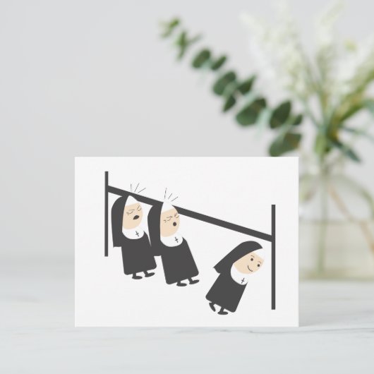 Twee nonnen... briefkaart (Staand voorkant)