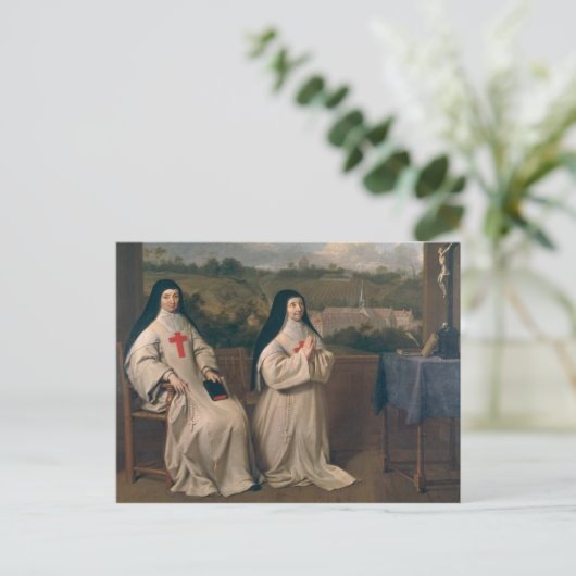 Twee Nonnen Briefkaart (Staand voorkant)