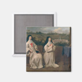 Twee nonnen magneet (Voorkant / Achterkant)