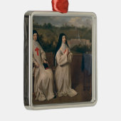 Twee nonnen metalen ornament (Rechts)