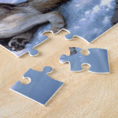 Twee noordpoolwolven schilderen legpuzzel (Zijkant)