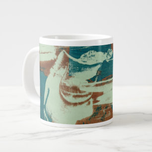 Twee noordwaarts grote koffiekop