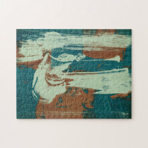 Twee noordwaarts legpuzzel