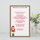 Twee Notenkraker Soldaten Kerst Briefpapier (Staand voorkant)