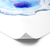 Twee oester schelpen met pdieren poster (Hoek)