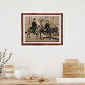 Twee O'Keefe jongens op ezels (40040) Poster (Keuken)