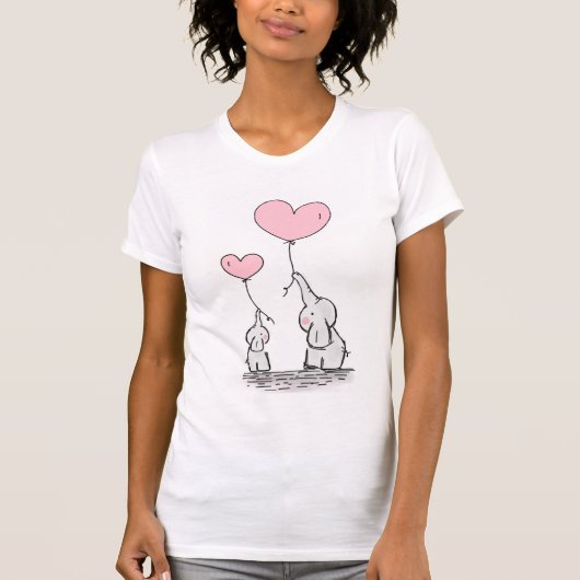 Twee olifanten t-shirt (Voorkant)