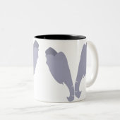 Twee olifantenkoppen komen samen tweekleurige koffiemok (Voorkant rechts)
