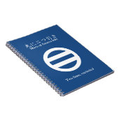Twee omcirkelde lijnen notitieboek (Rechterzijde)