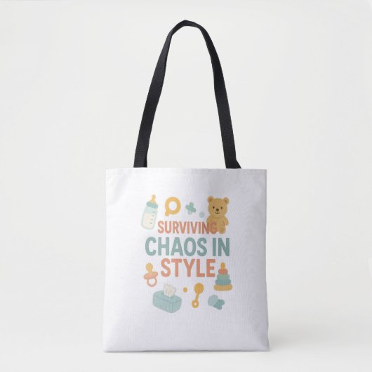 Twee onder twee tote bag (Voorkant)