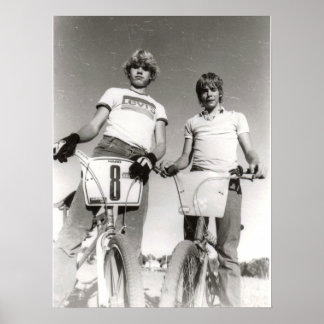 Twee onderwerp BMX druk (kan uitbreiden.) Poster