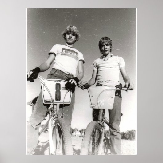 Twee onderwerp BMX druk (kan uitbreiden.) Poster (Voorkant)