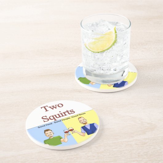 Twee Onderzetters vierkantjes (Zijkant)