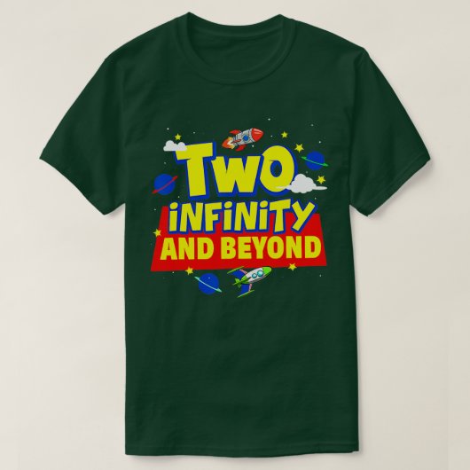 Twee oneindigheid en meer dan 2 jaar oude jongens t-shirt (Design voorkant)