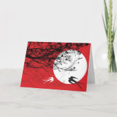 Twee oosterse doorslikken in maanlicht met bijkant kaart (Voorkant)