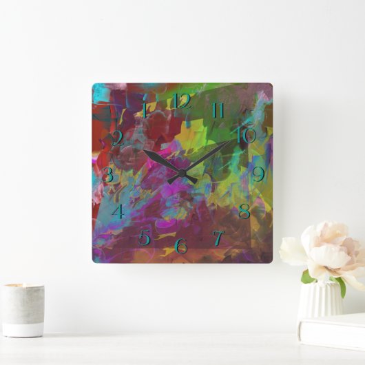 Twee op één vierkante klok (Huis)