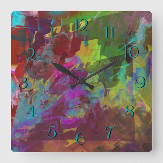 Twee op één vierkante klok (Voorkant)