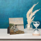 Twee op het strand, Arvid Liljelund Fotoplaat (Insitu)