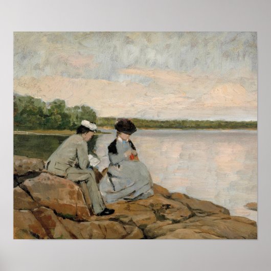 Twee op het strand, Arvid Liljelund Poster (Voorkant)