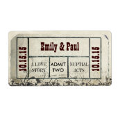 TWEE Opslaan als TICKET Etiket (Voorkant)