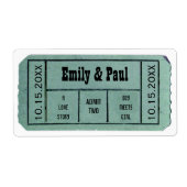 TWEE Opslaan als TICKET Etiket (Voorkant)