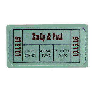 TWEE Opslaan als TICKET Etiket