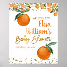 Twee Oranje baby shower van Kleine Cuties Welkomst