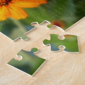 Twee Oranje bloemen Legpuzzel (Zijkant)